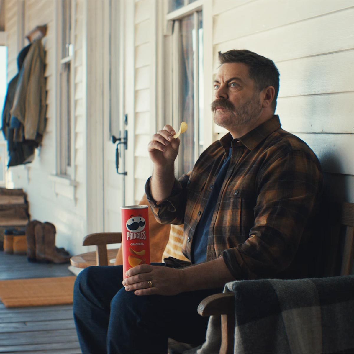 This Is the Right Way to Eat Pringles, According to Nick Offerman