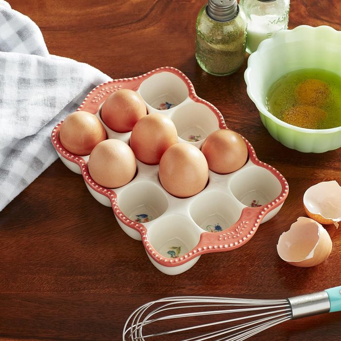 Blooming Bouquet Stoneware Egg Holder Via Walmart.com