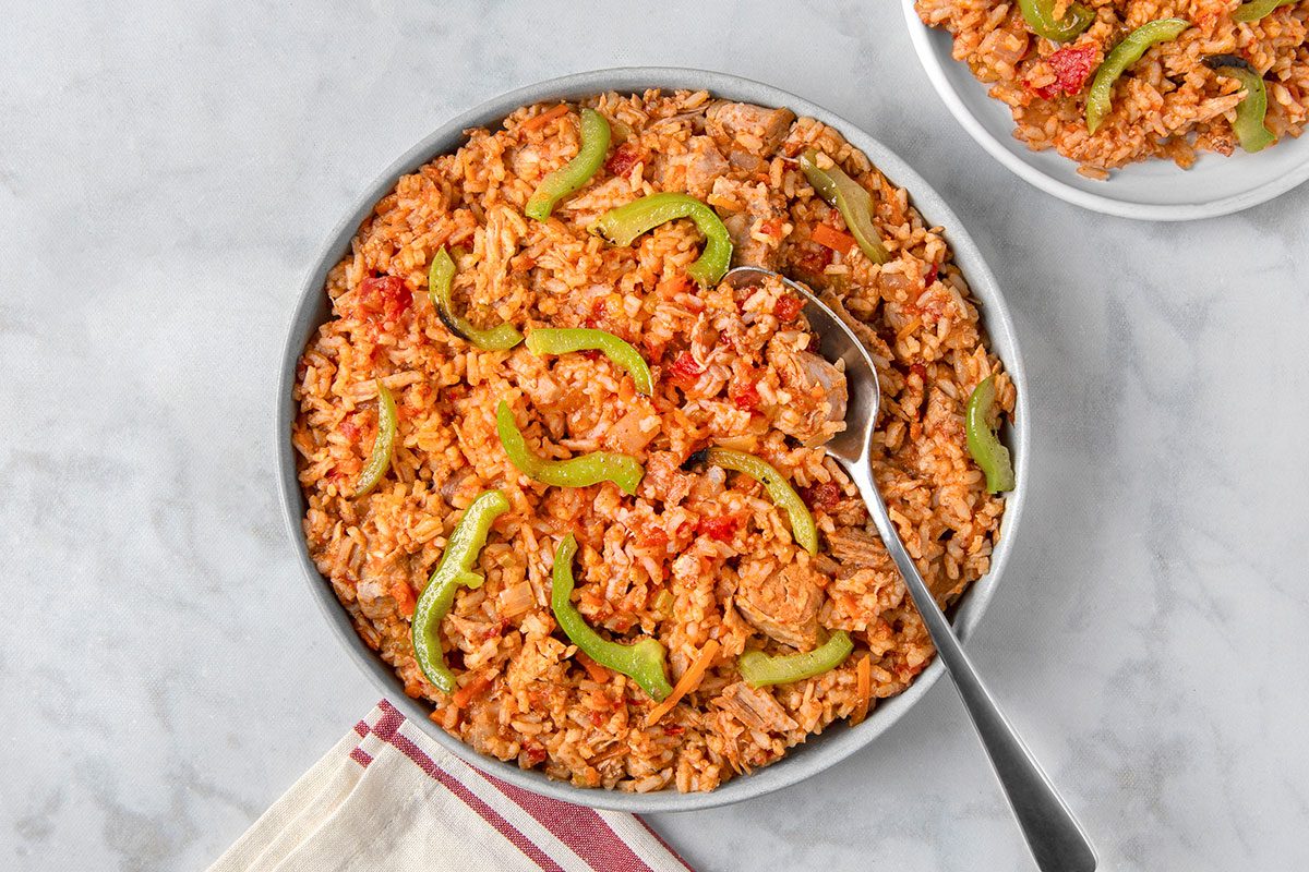 Cajun Pork Chops on a table, ready to serve