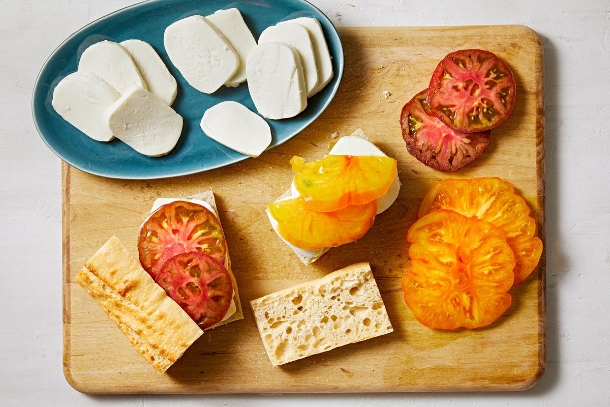 Assemble Caprese Sandwich