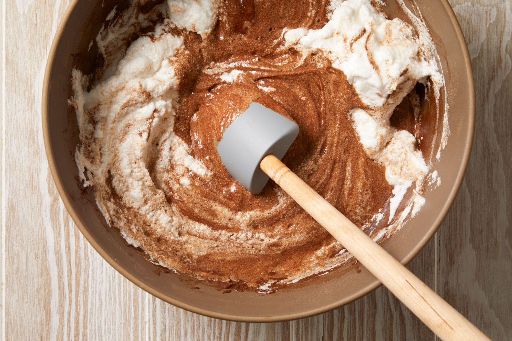 Gently fold into batter.