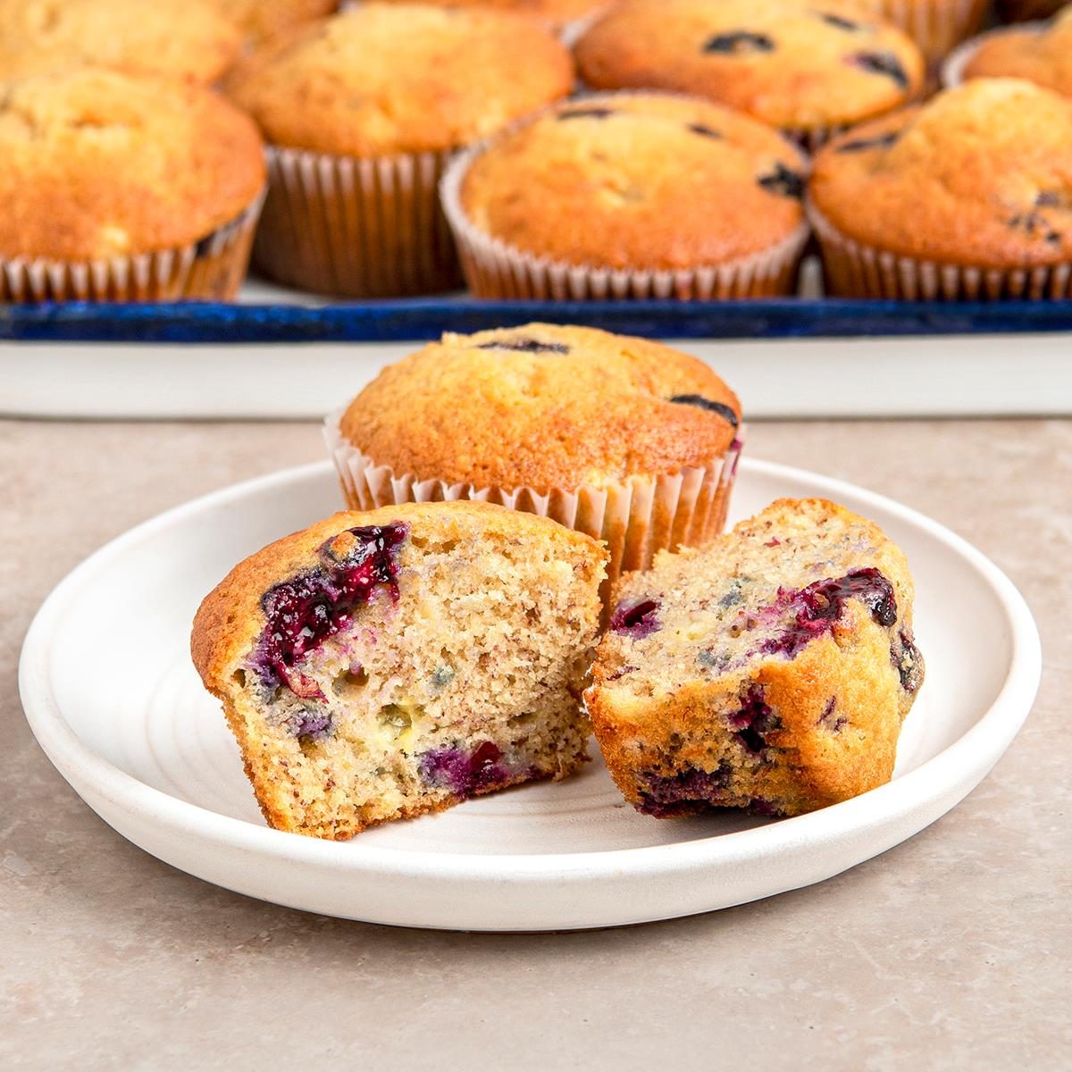 Banana Blueberry Muffins