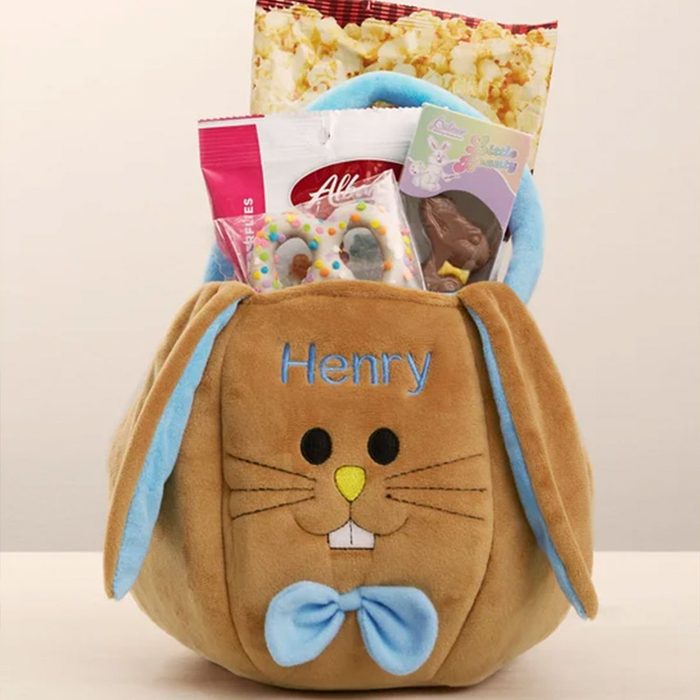 Embroidered Easter Bunny Basket