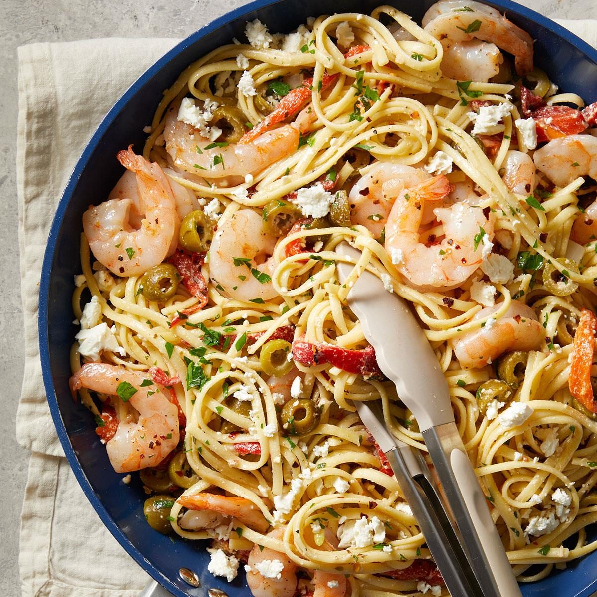 Mediterranean Shrimp Pasta