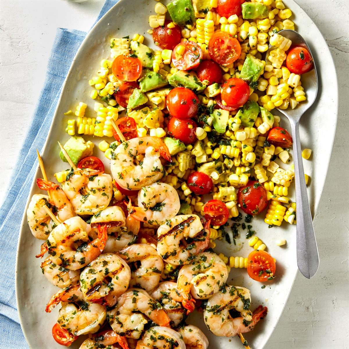 Pesto Corn Salad With Shrimp Exps Ft25 170439 Ec 0326 6