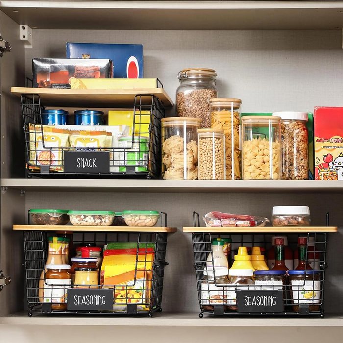 Stackable Wire Baskets Via Amazon.com