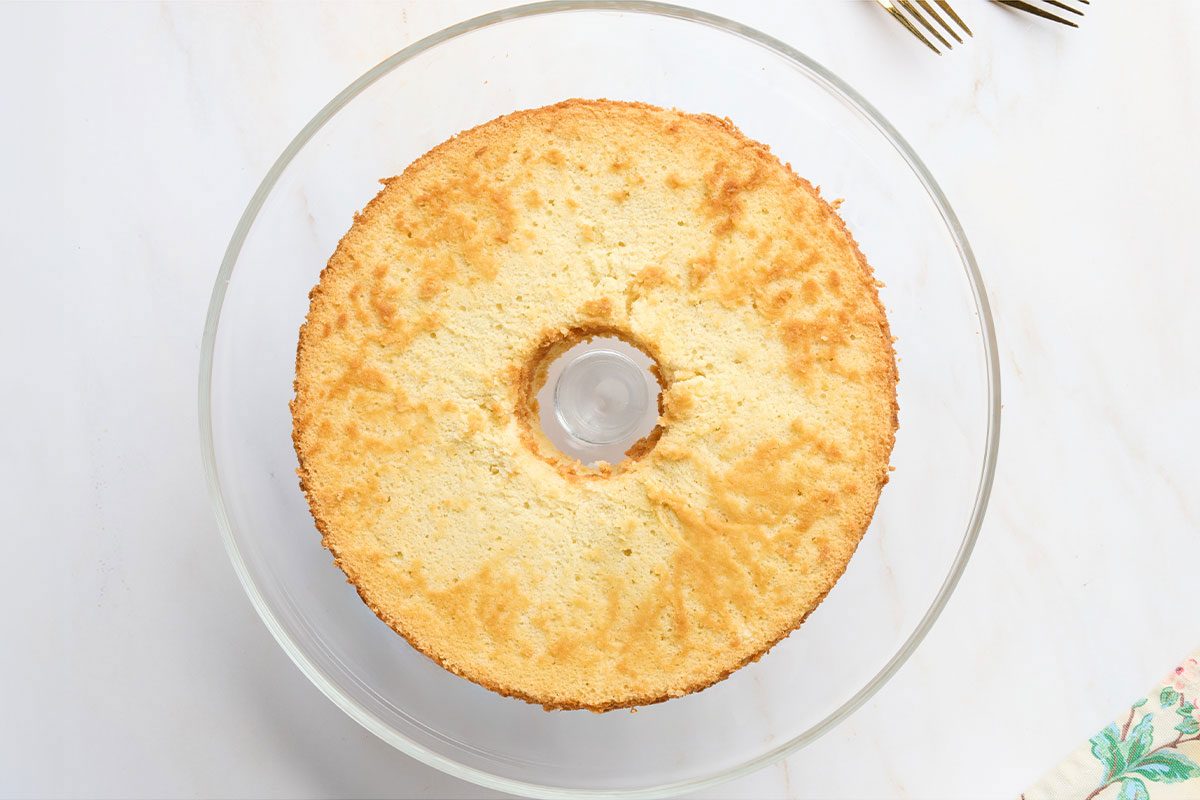 Genoise cake, ready to serve