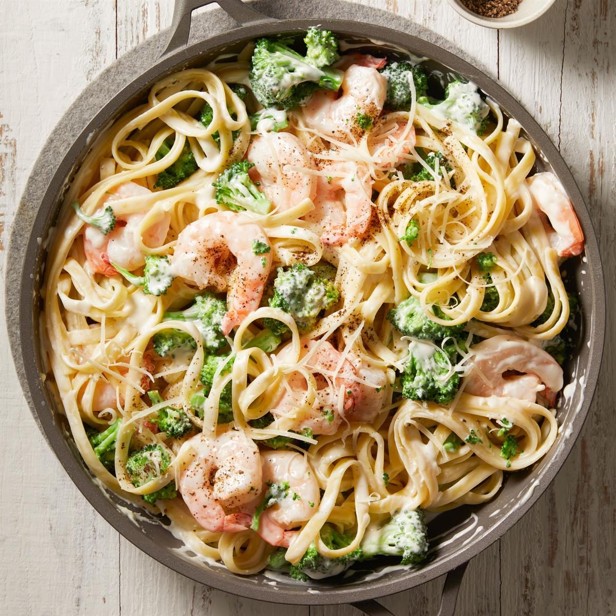Shrimp and Broccoli Alfredo