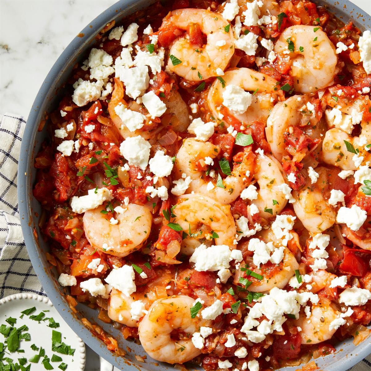 Feta Shrimp Skillet