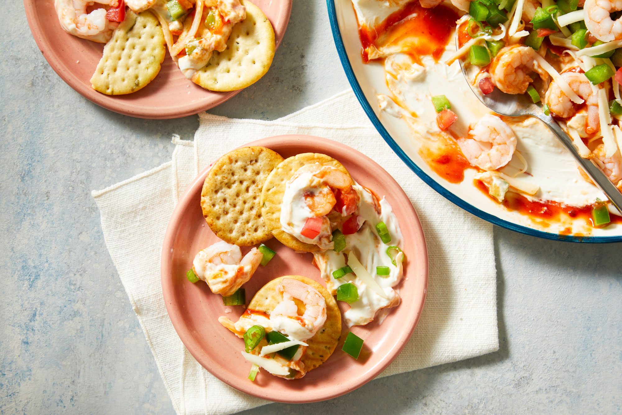 Overhead shot of Shrimp Appetizer Spread