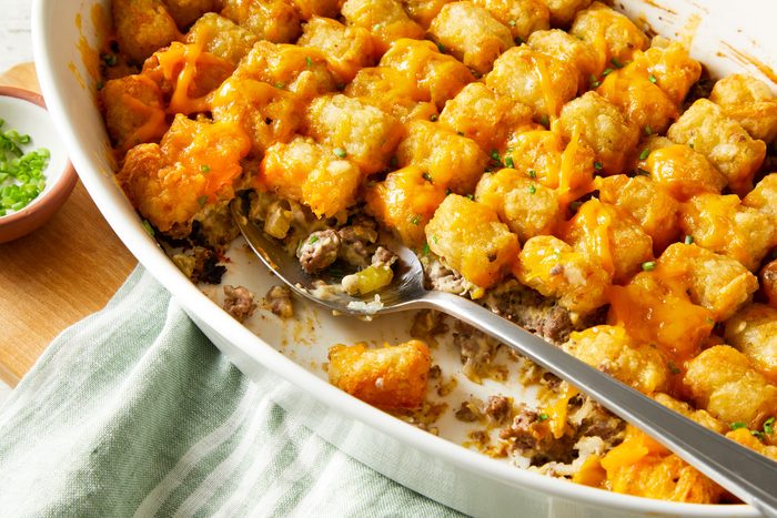 3/4th shot of Tater-Topped Casserole