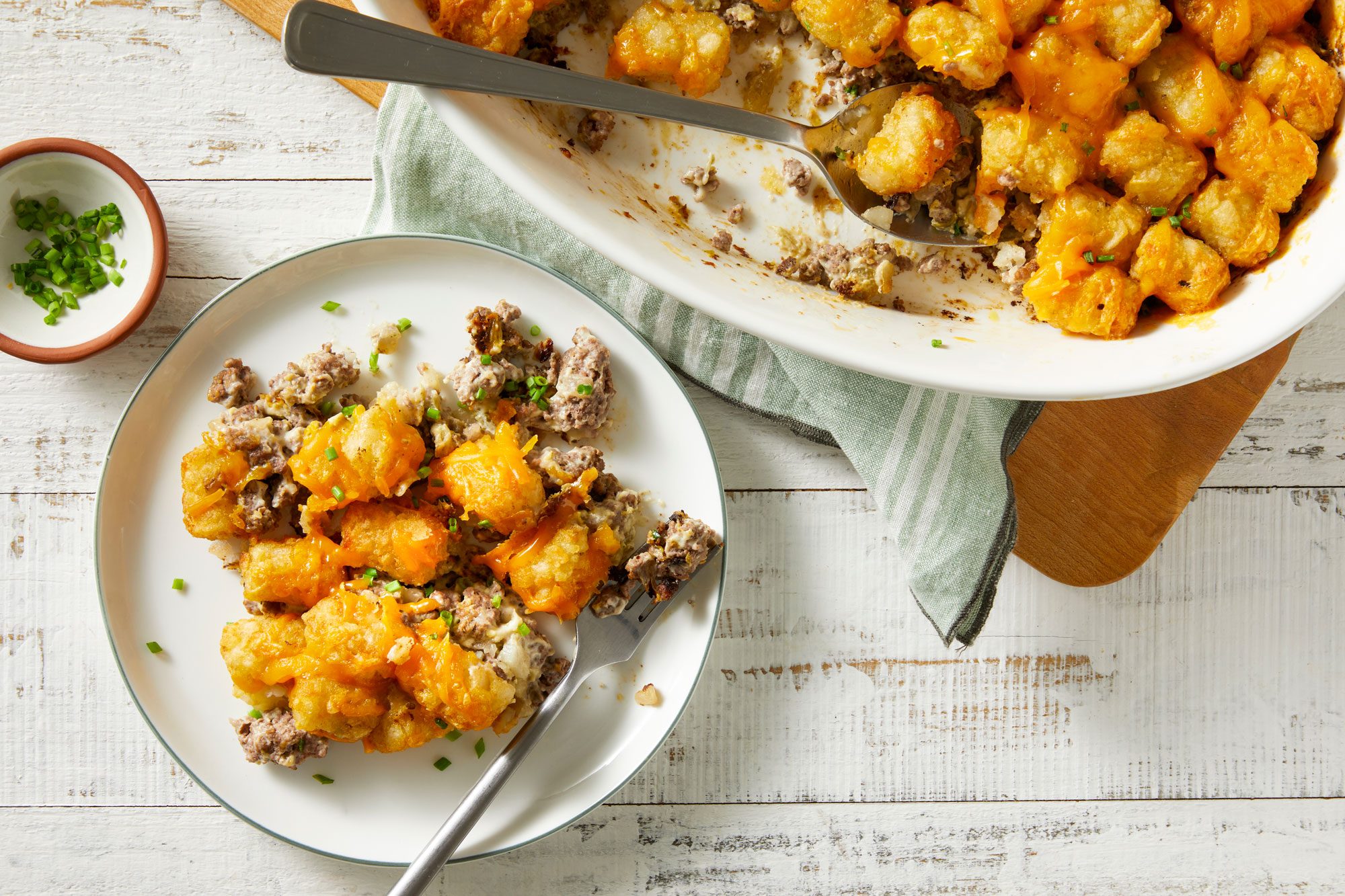Overhead shot of Tater-Topped Casserole