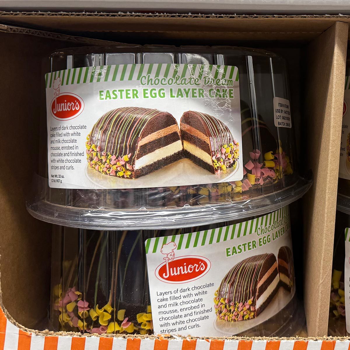 Junior's Easter Egg layer cake from Costco