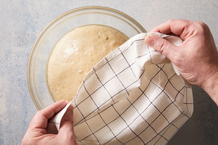 cover the dough with a cloth