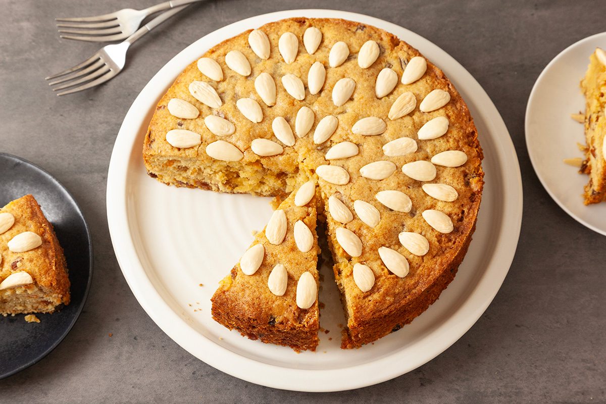 3/4 shot of Dundee Cake