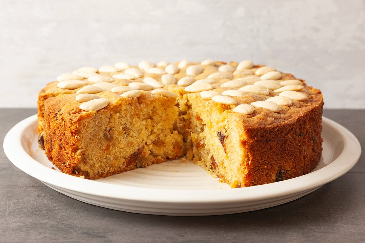 3/4 shot of Dundee Cake