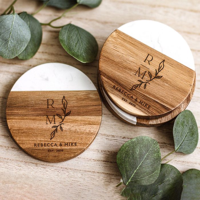 Engraved Marble Wood Coasters Via Etsy.com Il 1588xn.5481799761 Ckrh