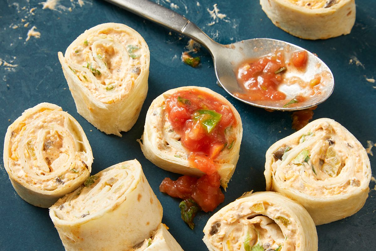 Close up shot of Fiesta Pinwheels