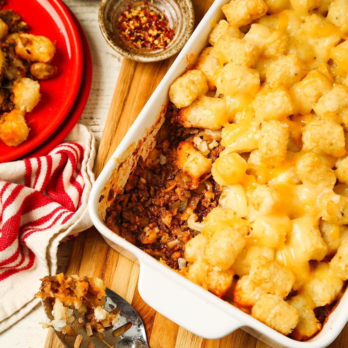 Pizza Tater Tot Casserole