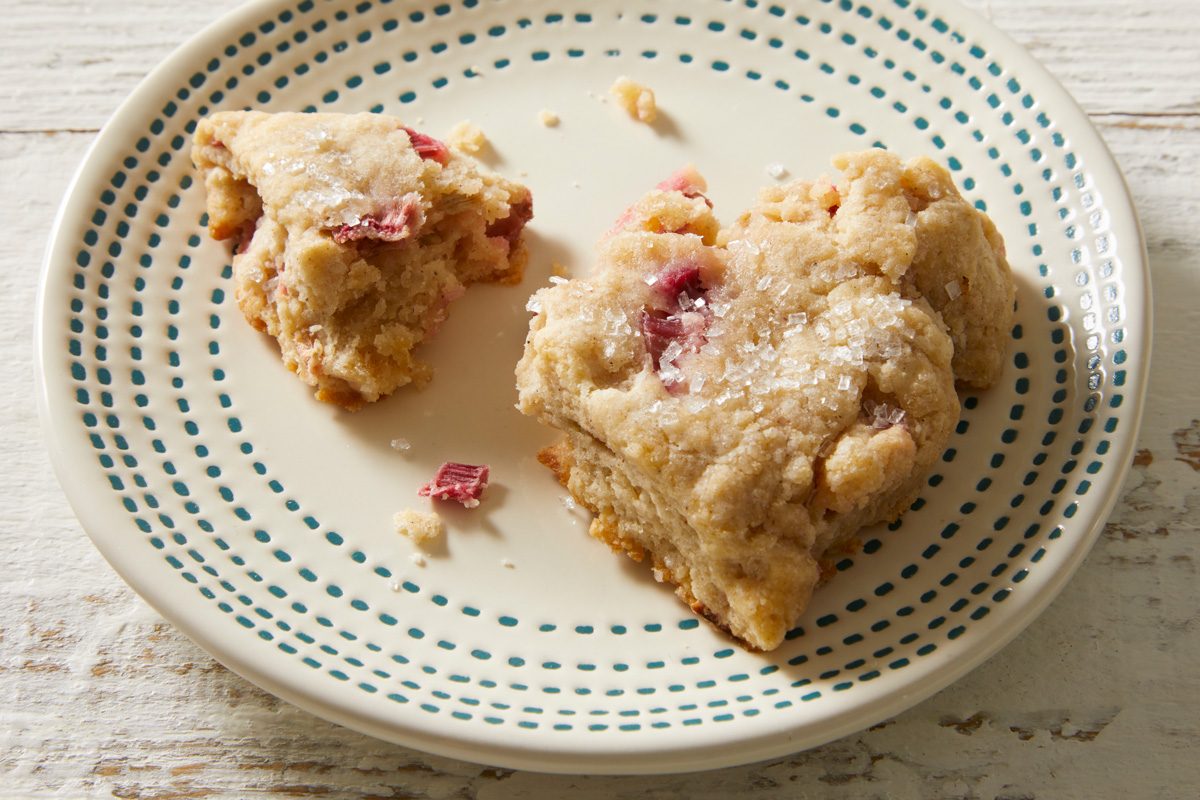 Rhubarb Scones