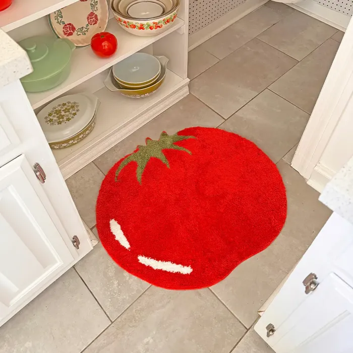 8 Irregular Shaped Rugs That Bring A Touch Of Whimsy Tomato Rug Via Bando.com 03