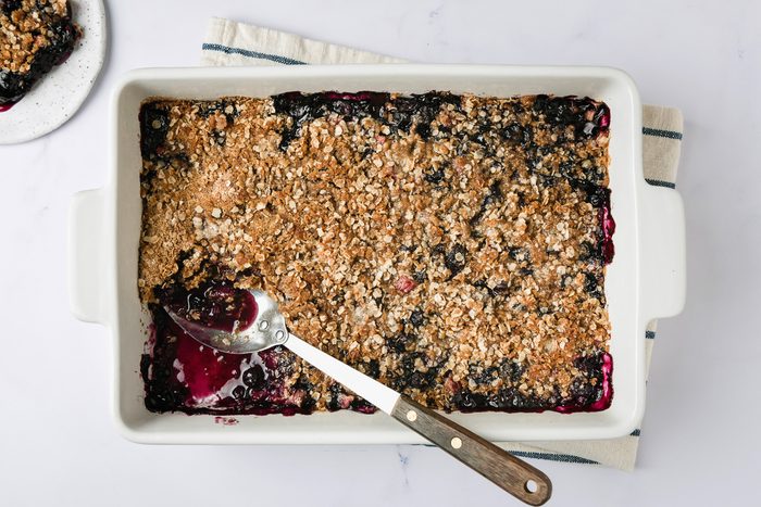 Blueberry Rhubarb Crisp