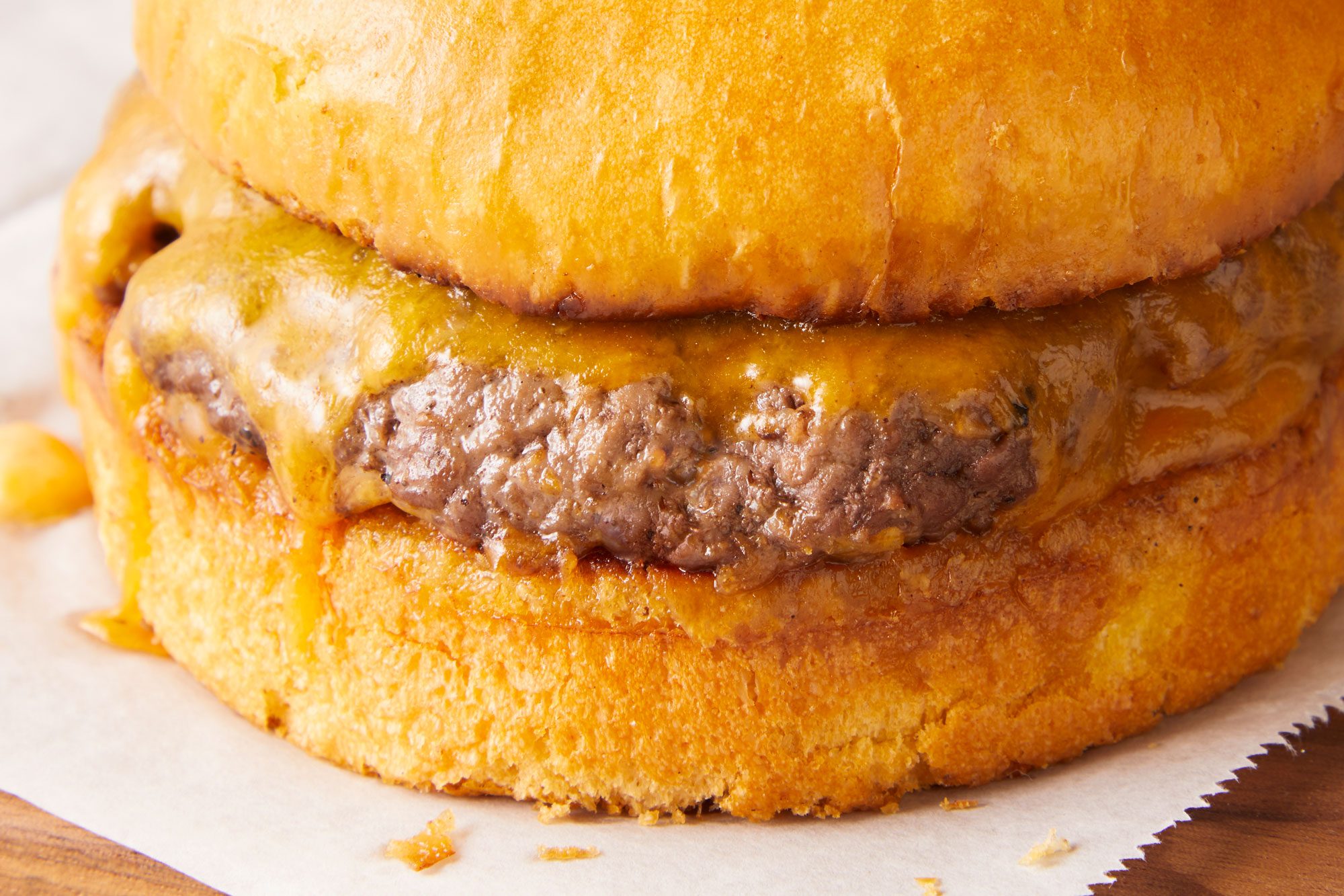 Close up shot of Easy Wisconsin Butter Burger