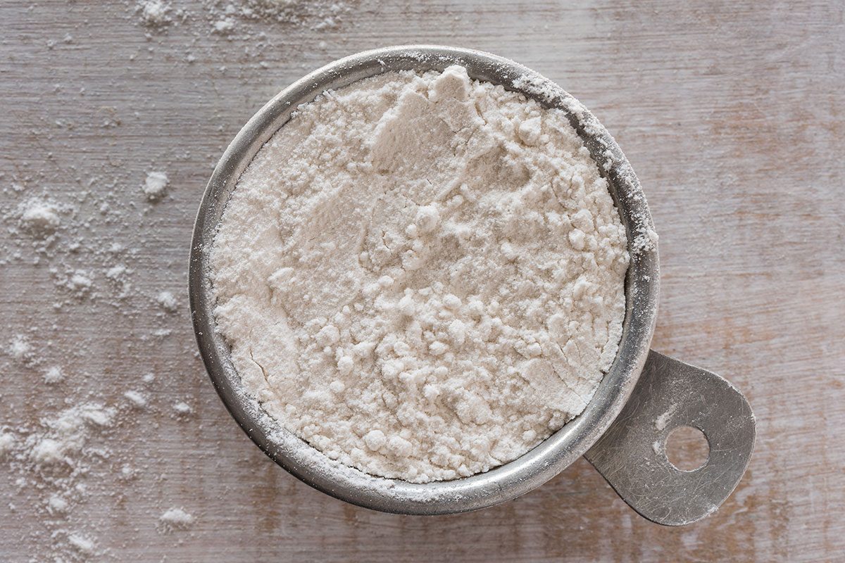 All Purpose Flour in a Measuring Cup