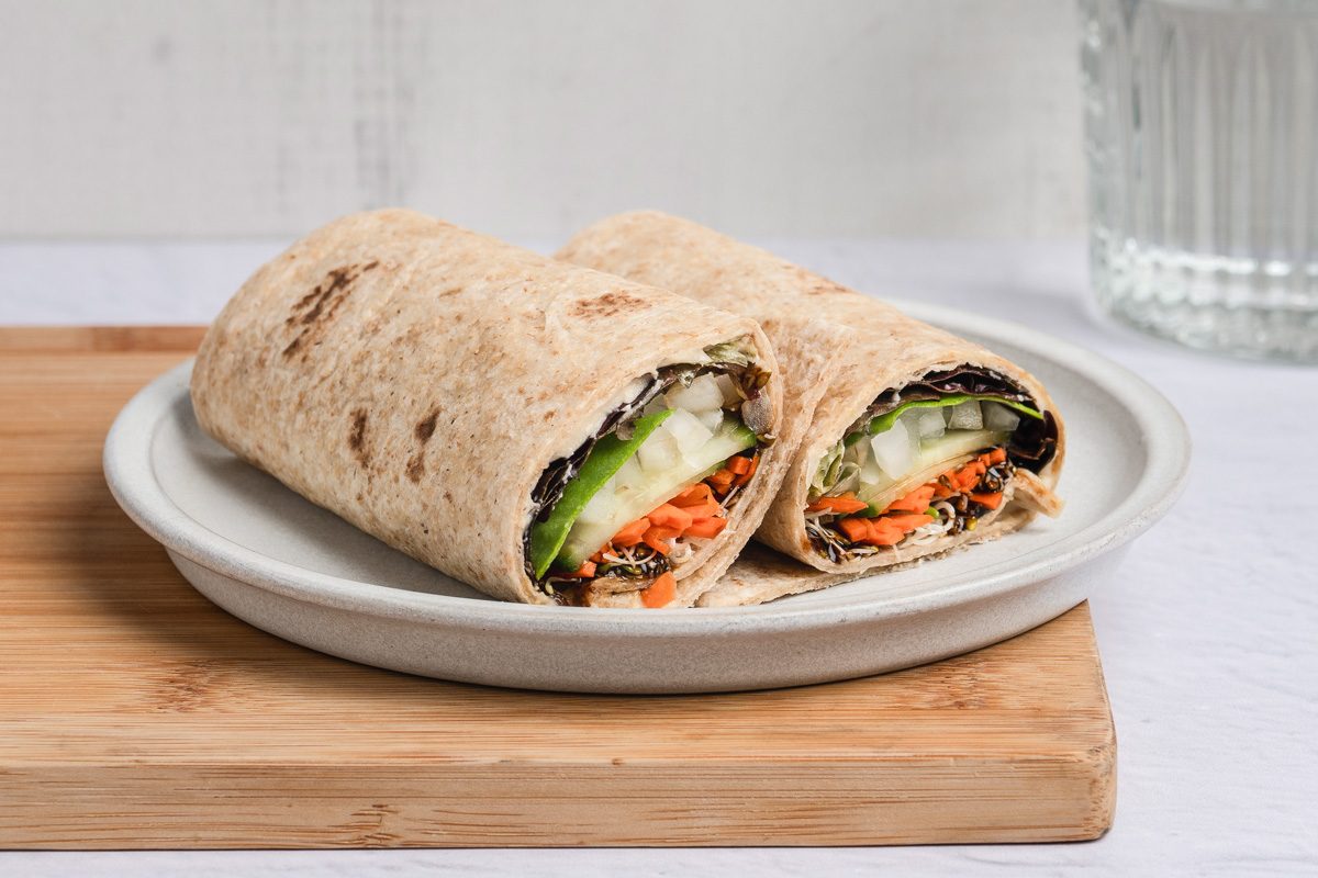 Hummus Veggie Wrap
