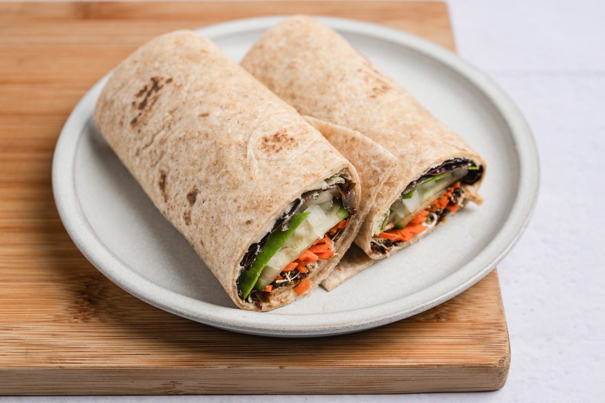 Hummus Veggie Wrap