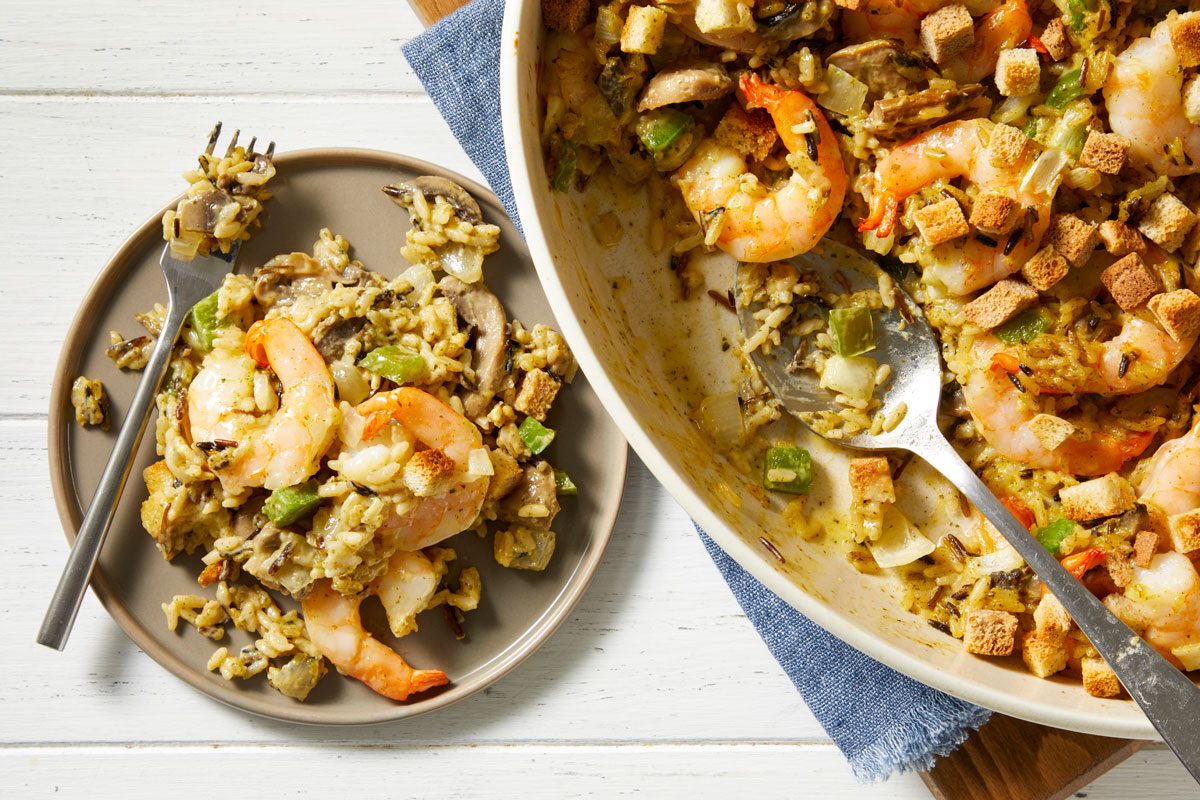Shrimp And Wild Rice Casserole
