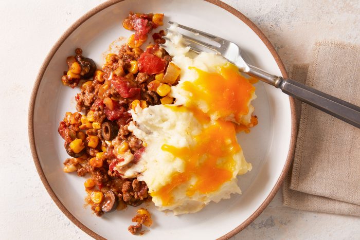 Overhead shot of Spicy Shepherd's Pie