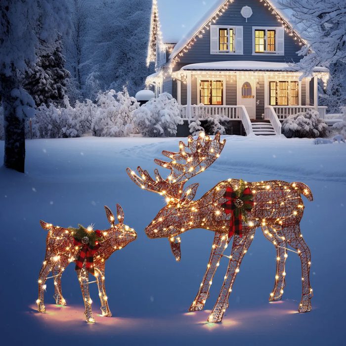 Light Up Moose Family Set