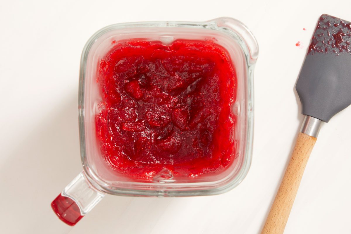 Transfer to a blender; puree until smooth.