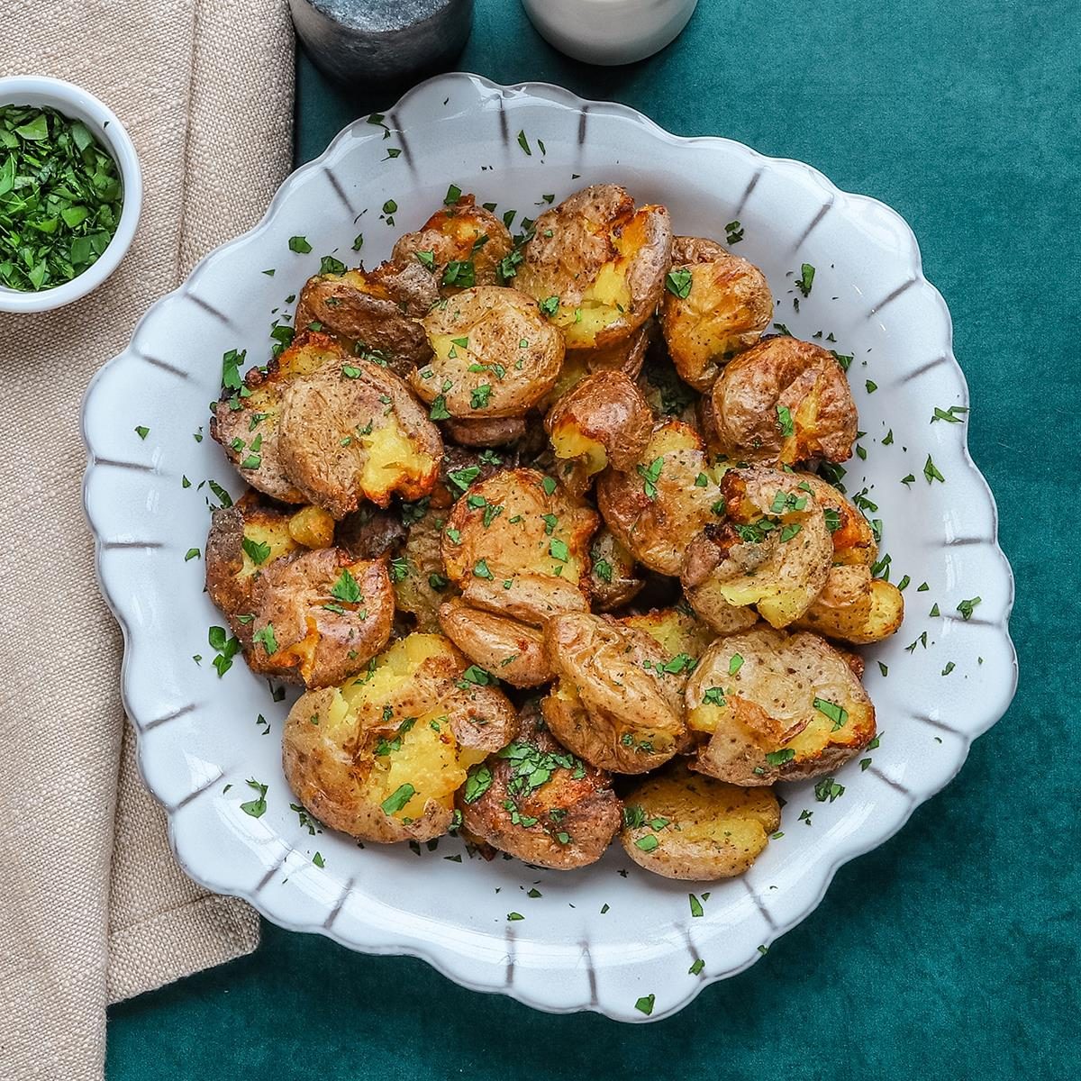 Air-Fryer Smashed Potatoes