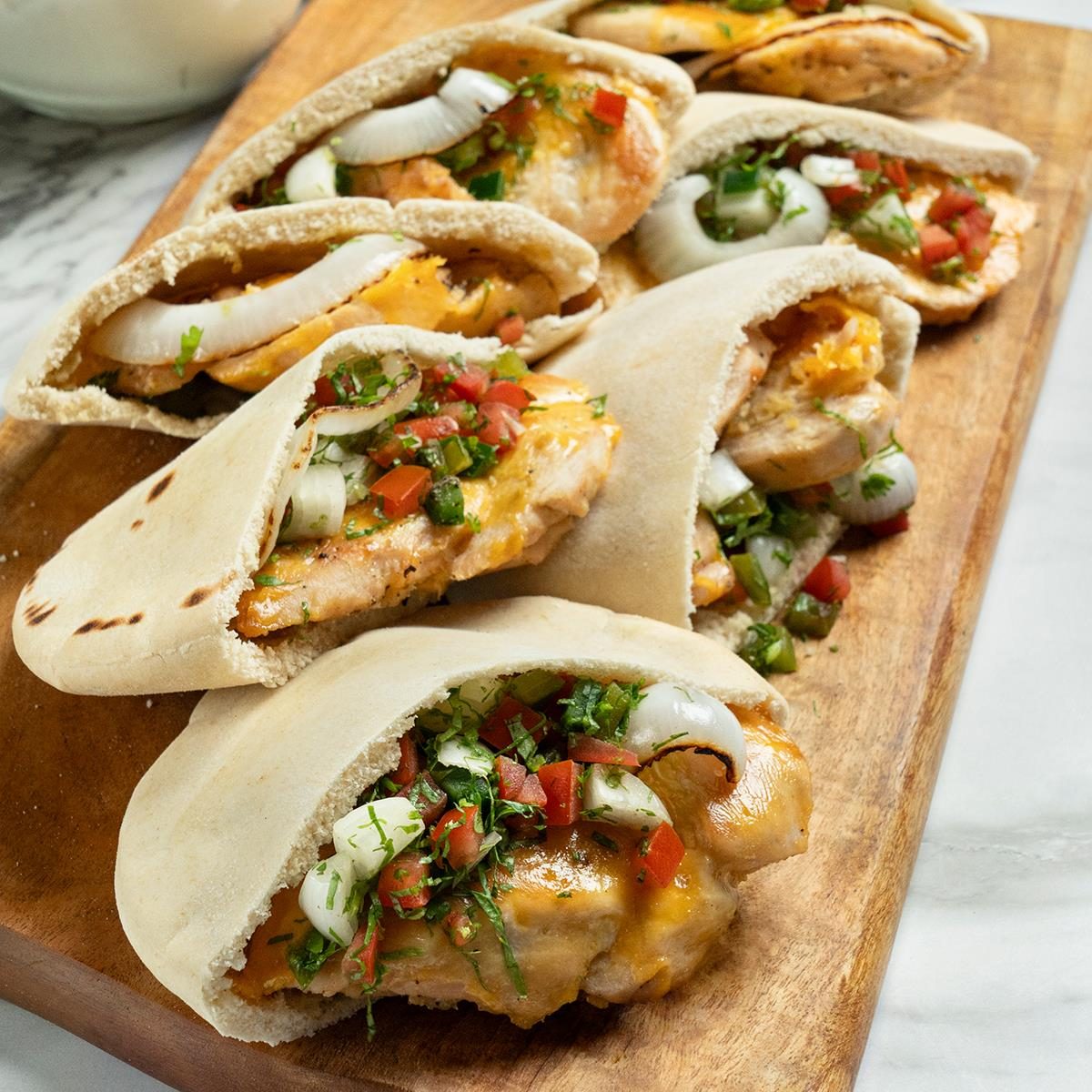 Chicken Fajita Pitas