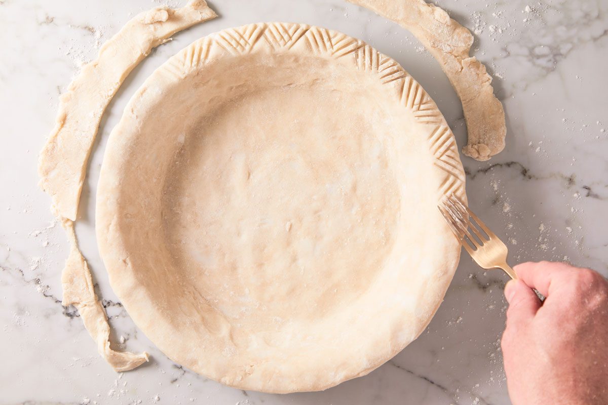 transfer to a 9-in. pie plate.