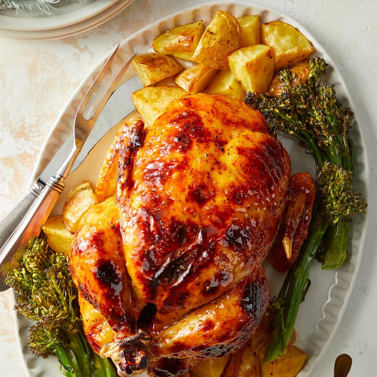 Glazed Roast Chicken