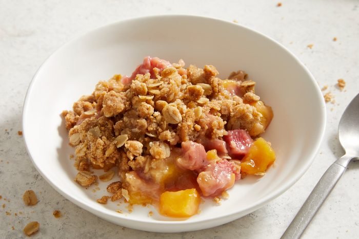Peach Rhubarb Crisp