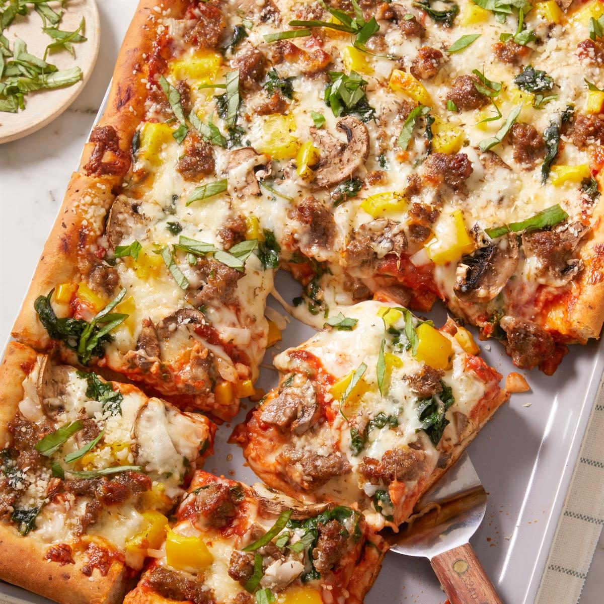 Sausage and Pepper Pizza