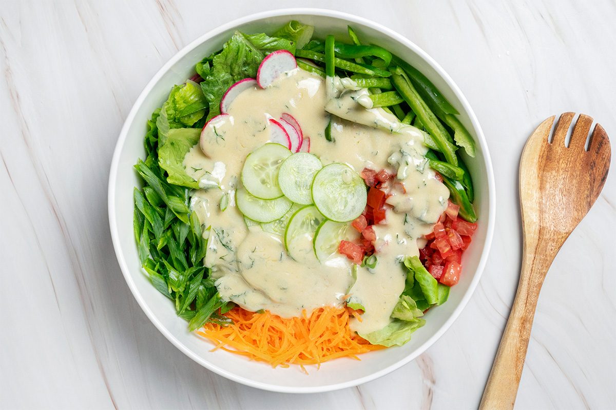 Salad With Dill Dressing Tohd25 341 Ratulachakraborti 06