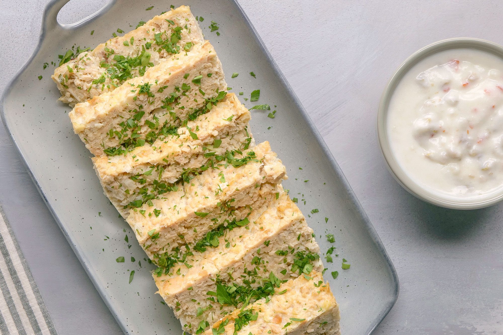 Overhead shot of Salmon Loaf