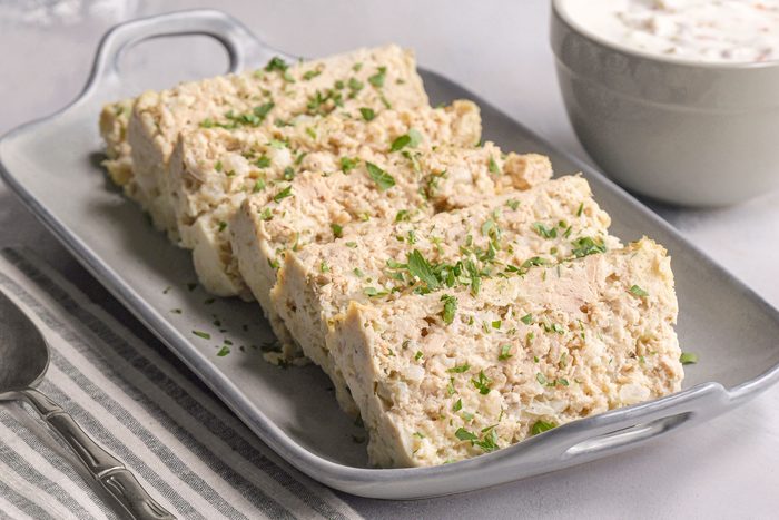 3/4 shot of Salmon Loaf