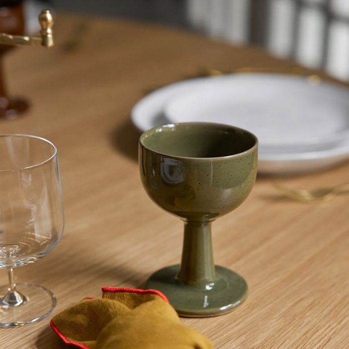 Stoneware Wine Glass