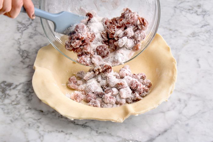 Add cherry to the dough