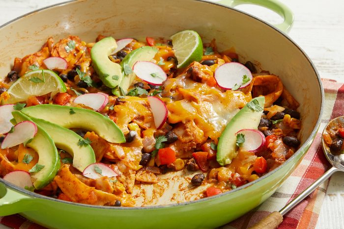 Vegetarian Skillet Enchiladas