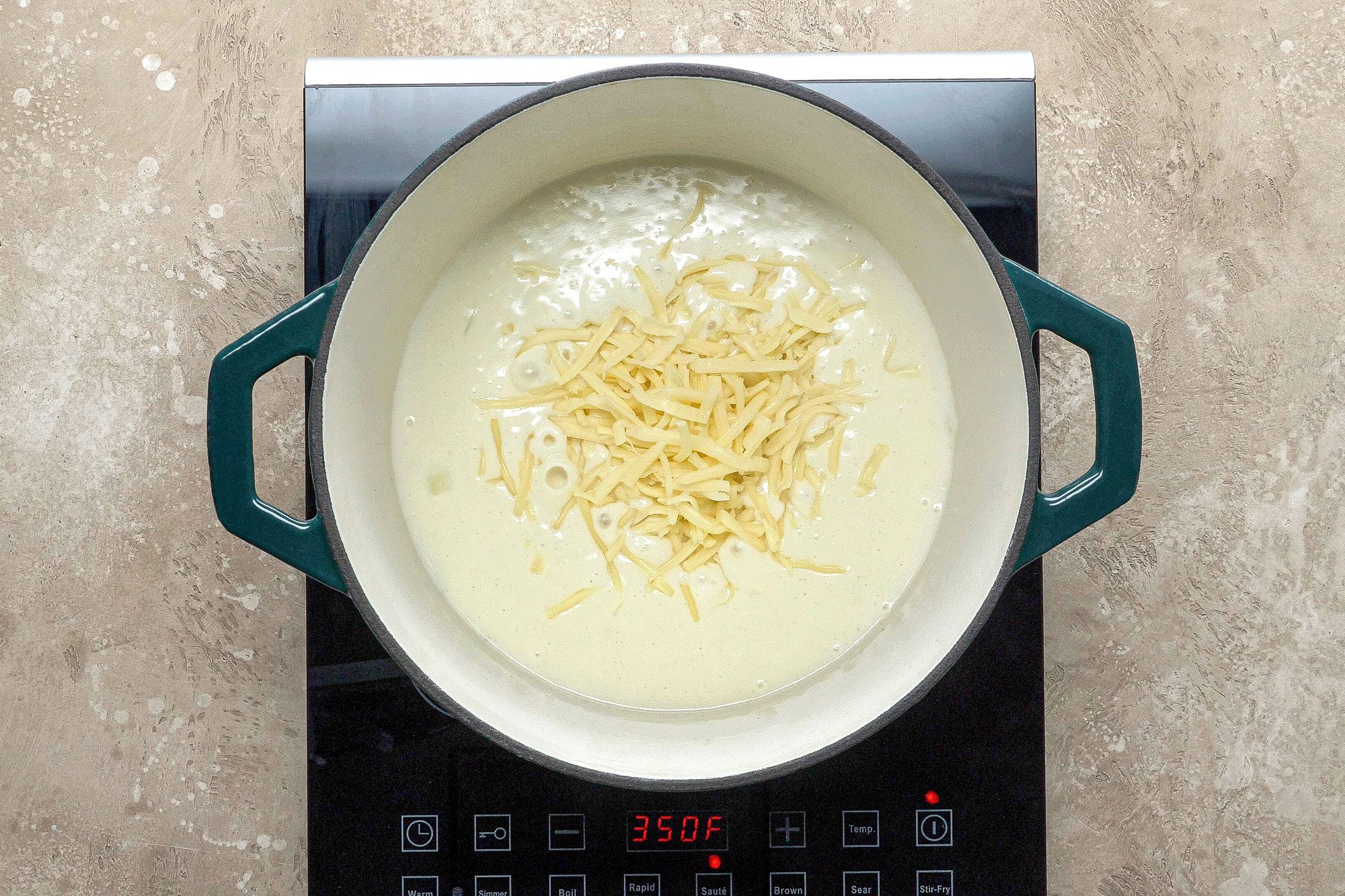 Stir in 1 cup cheese.