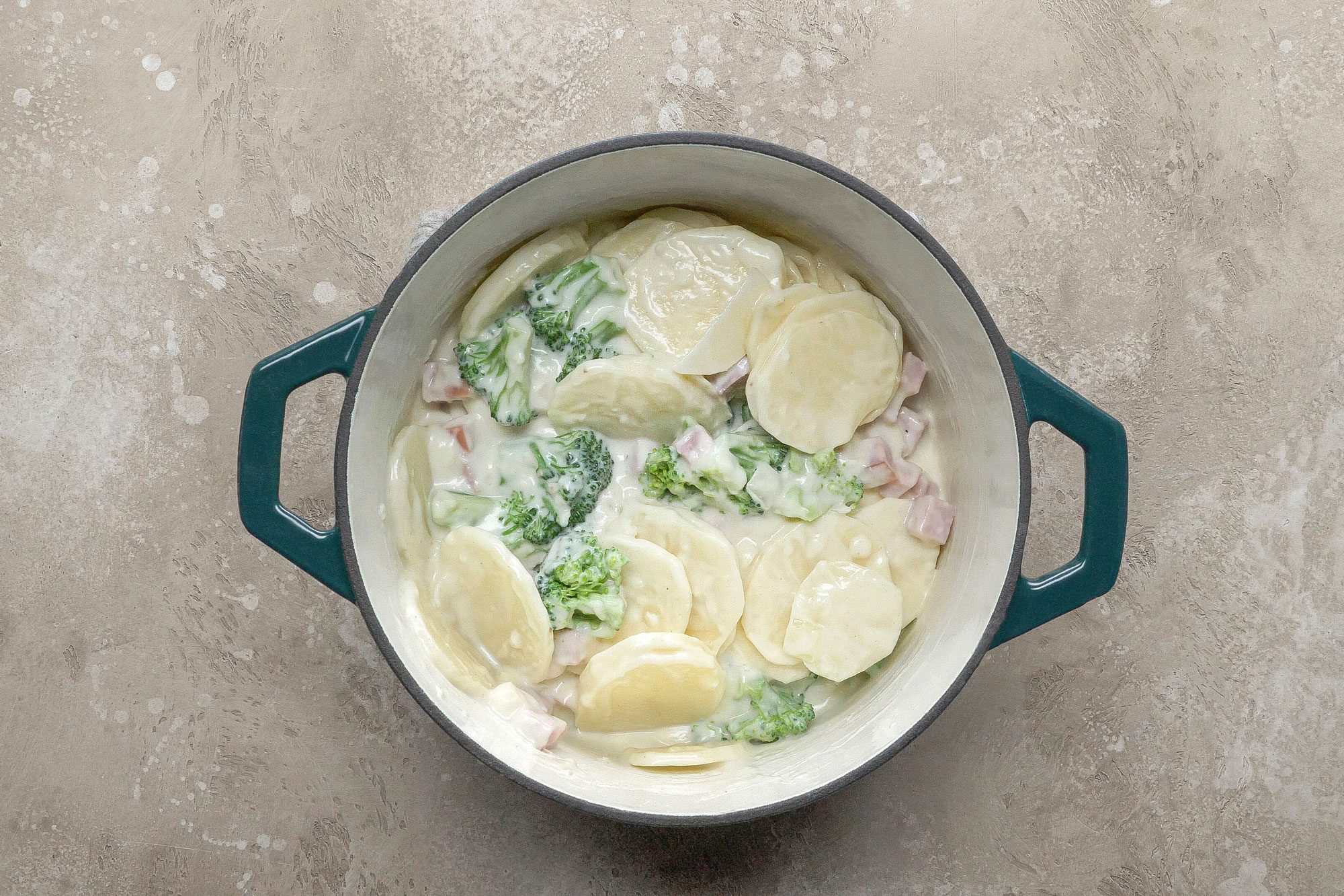 stir gently to coat.