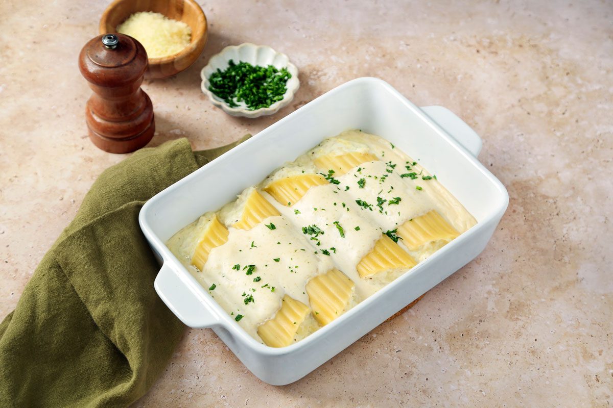 Crab Stuffed Manicotti