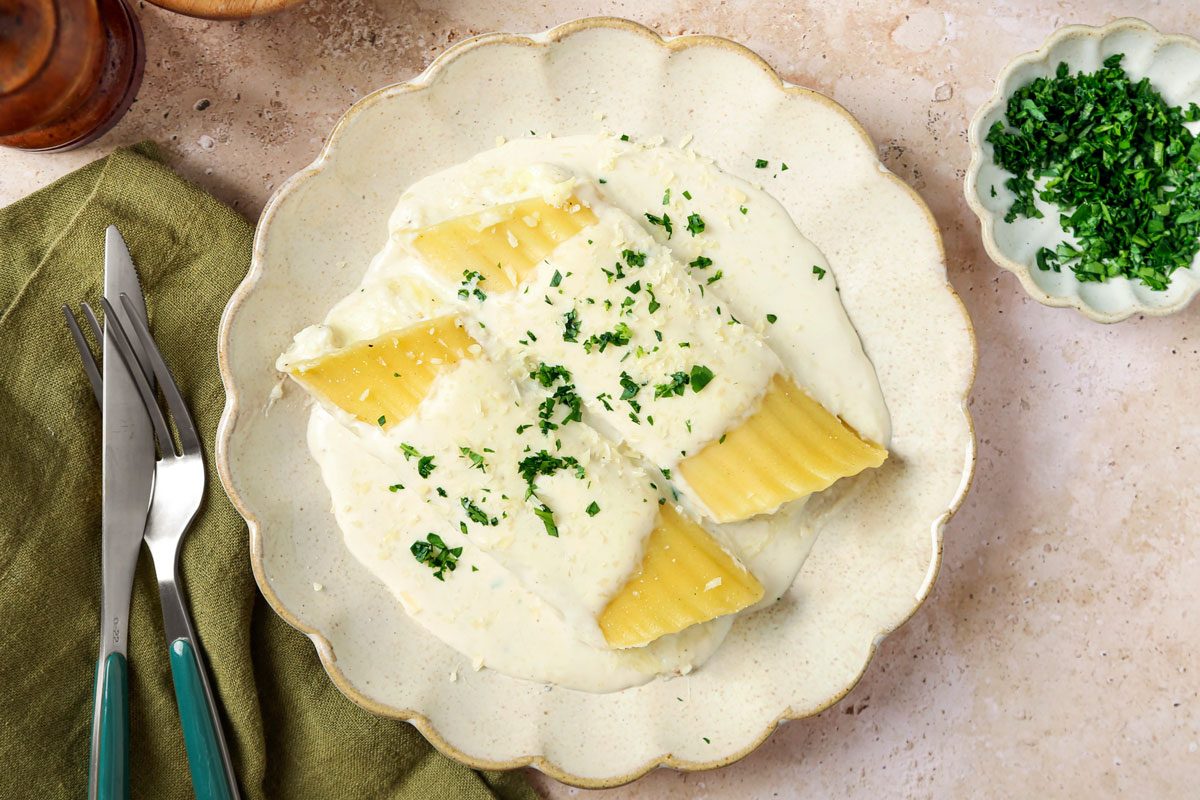 Crab Stuffed Manicotti